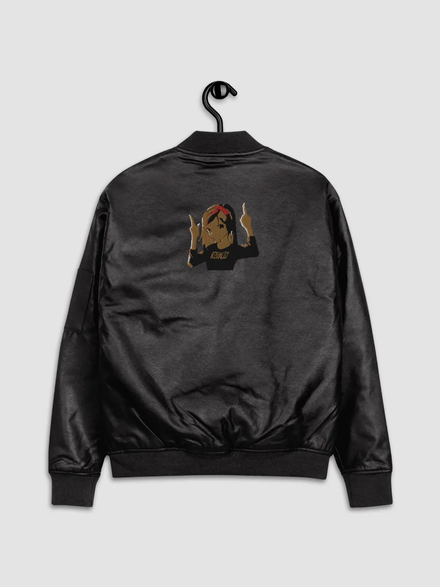 Keisha Out ~ Threadfast Apparel Faux Leather Bomber Jacket product image (6)