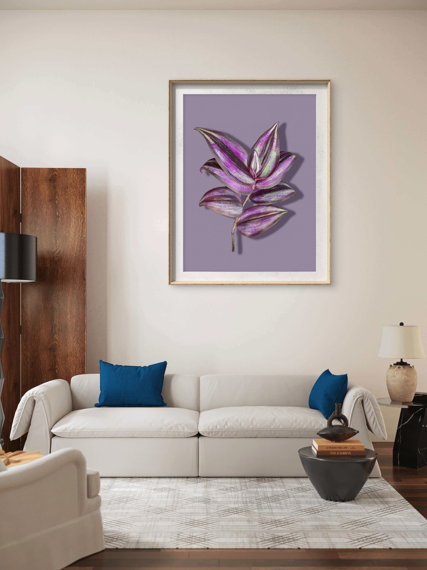 Tradescantia Botanical Art Print | Purple Leaf Printable Wall Art Digital Download product image (5)