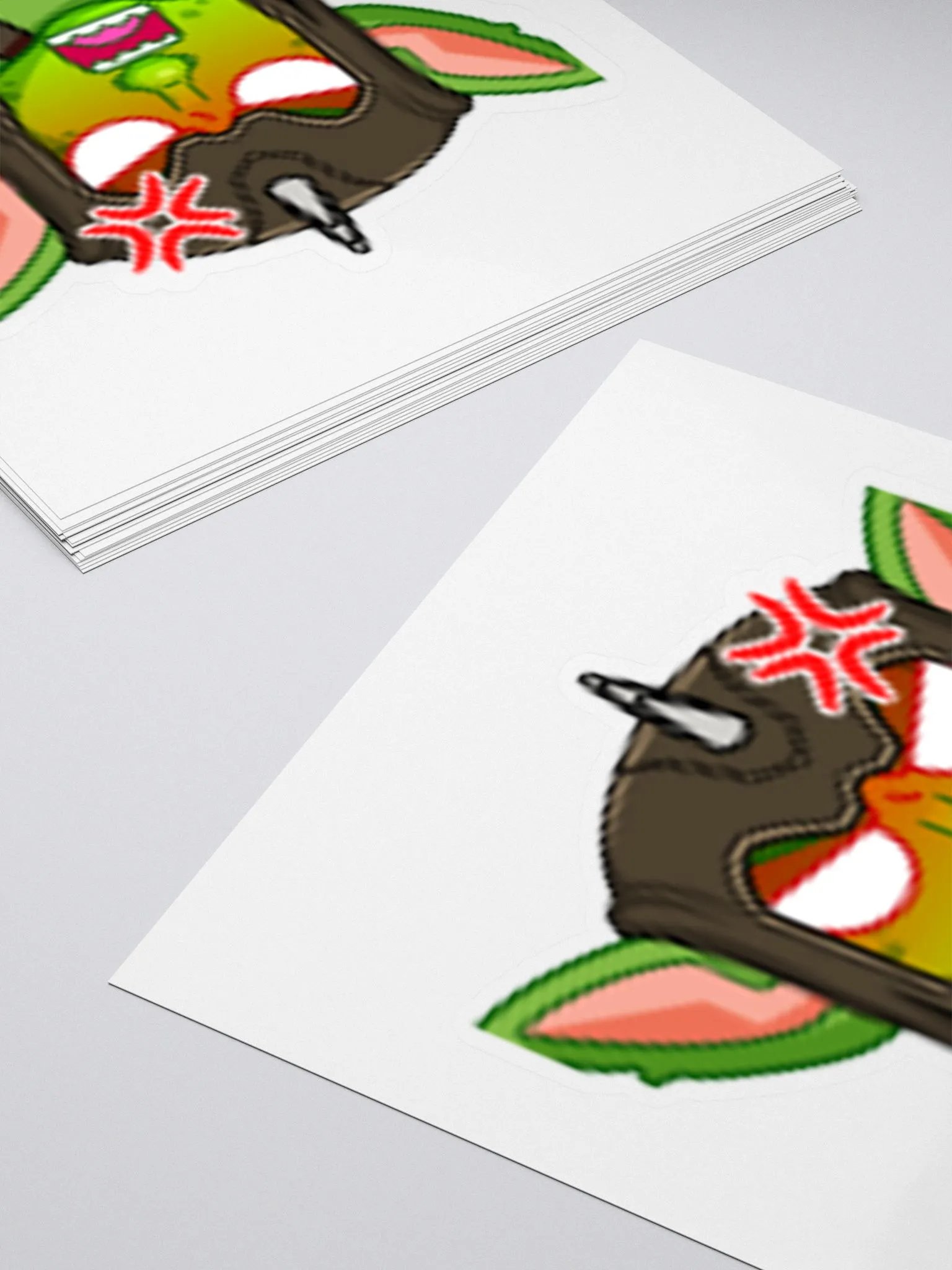 Angry Kiss Cut Sticker product image (4)