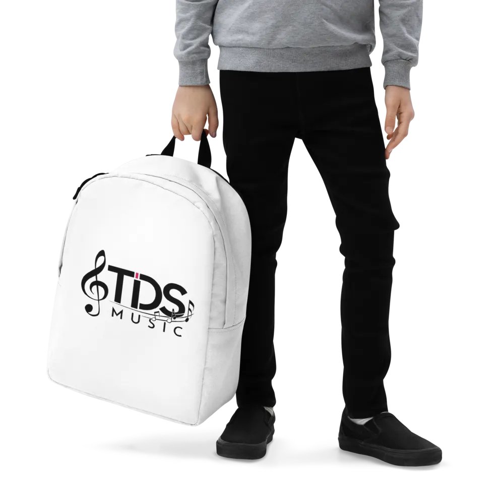 TDS Music Minimalist Backpack - All-Over Print, White, Water-Resistant, Fits 15" Laptop product image (9)