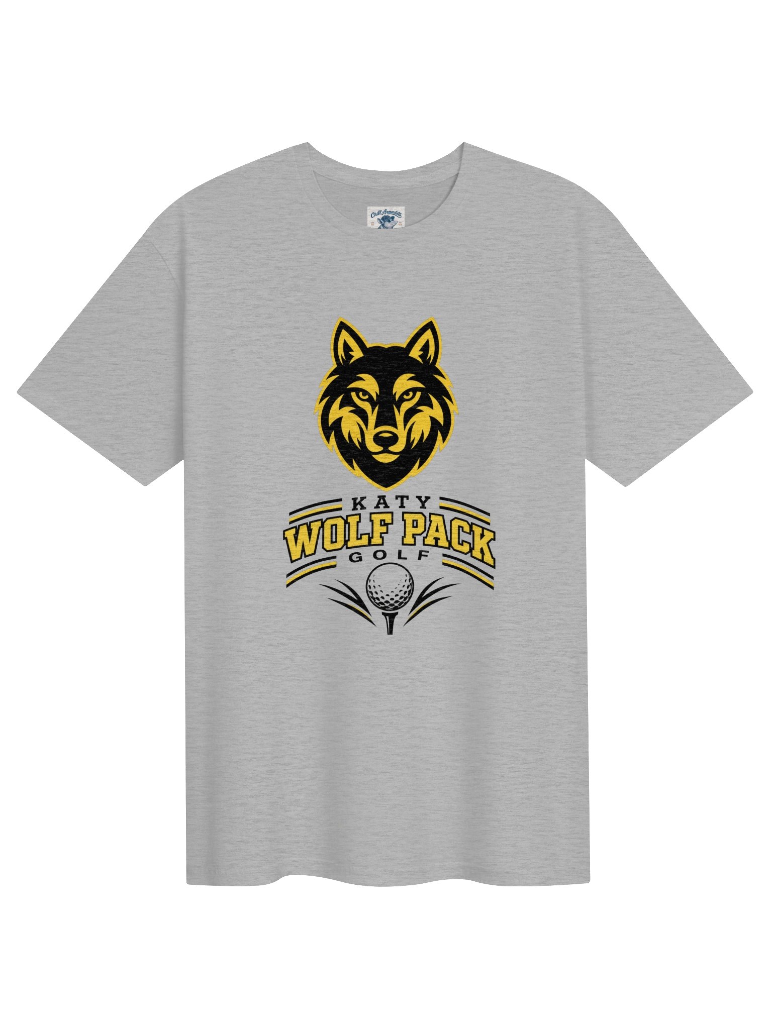 Katy Wolf Pack Golf Wolf Logo Tee (White or Grey) product image (1)