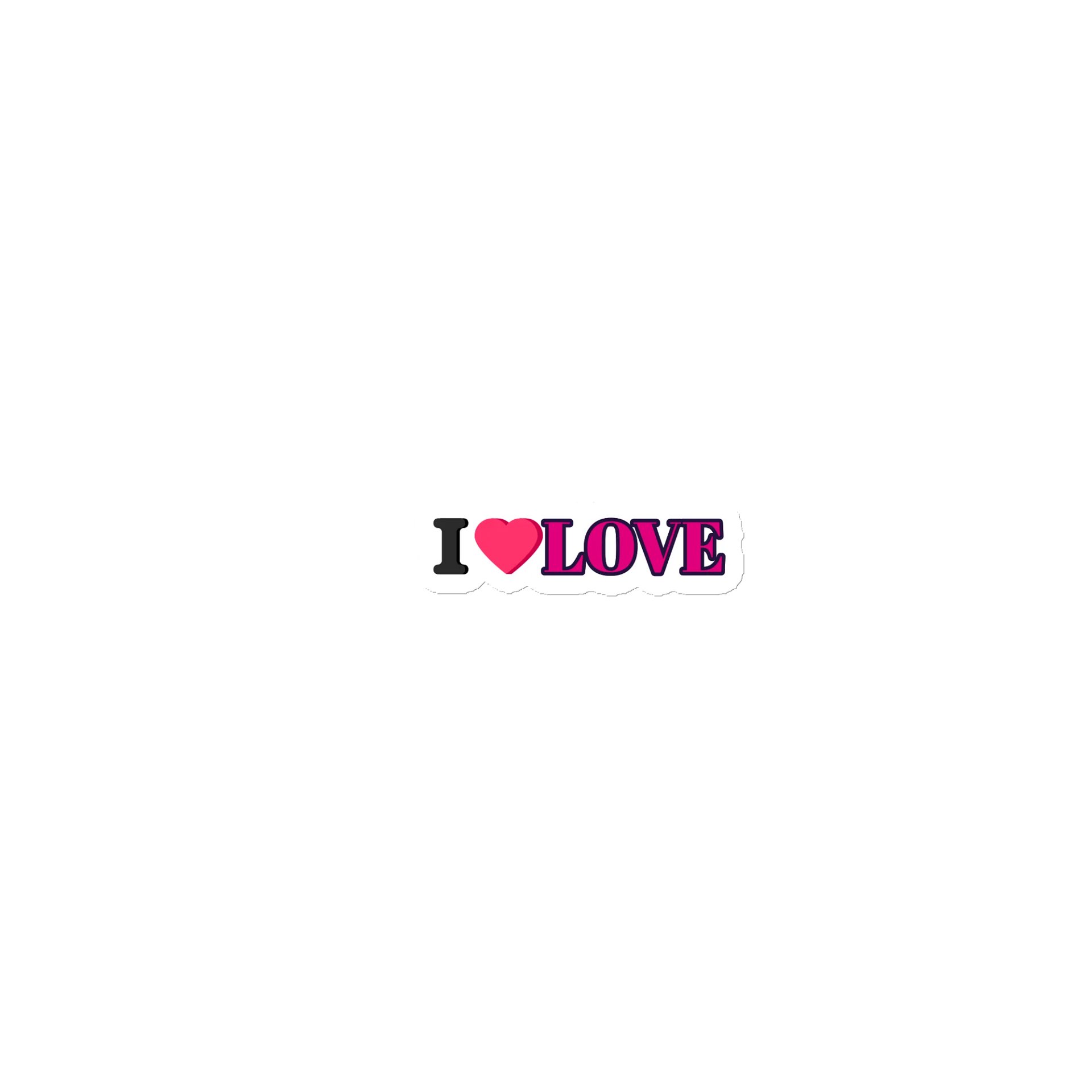 I Heart Love Fridge Magnet product image (1)