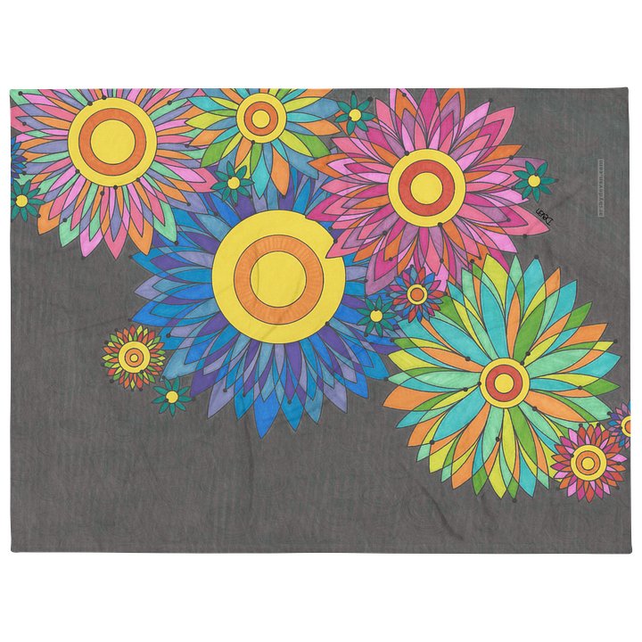 Fractal Flowers Blanket product image (2)