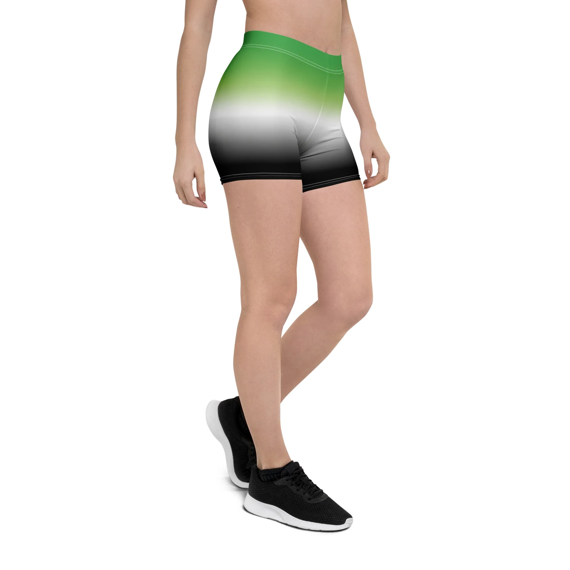 Aromantic Pride Gradient Bike Shorts product image (6)