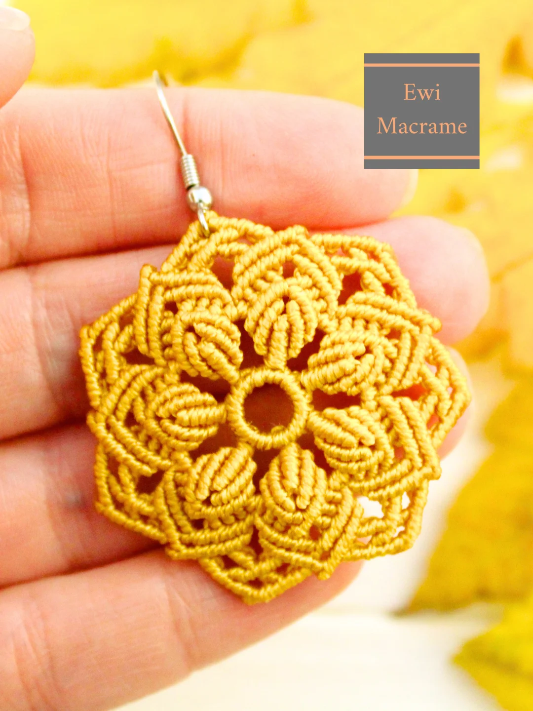 Micro Macrame Mandala Flower – Photo Tutorial product image (8)