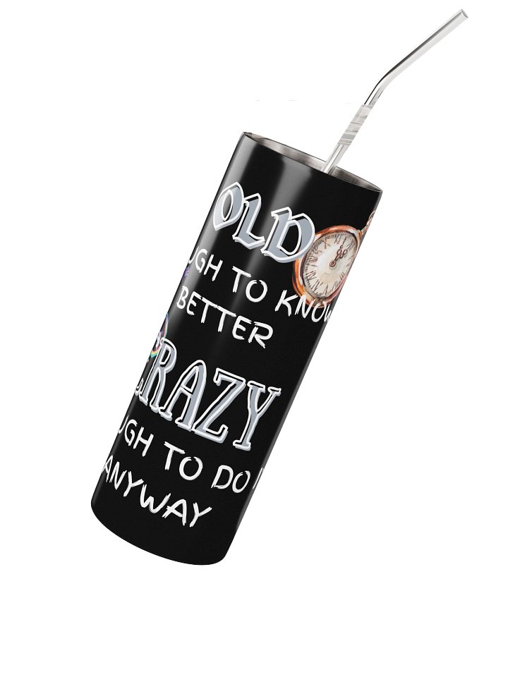 Vintage Vibes Stainless Steel Tumbler product image (2)