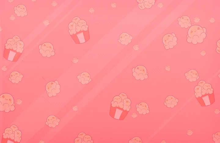 Popcorn Familia Desktop Background - Coral Edition product image (1)