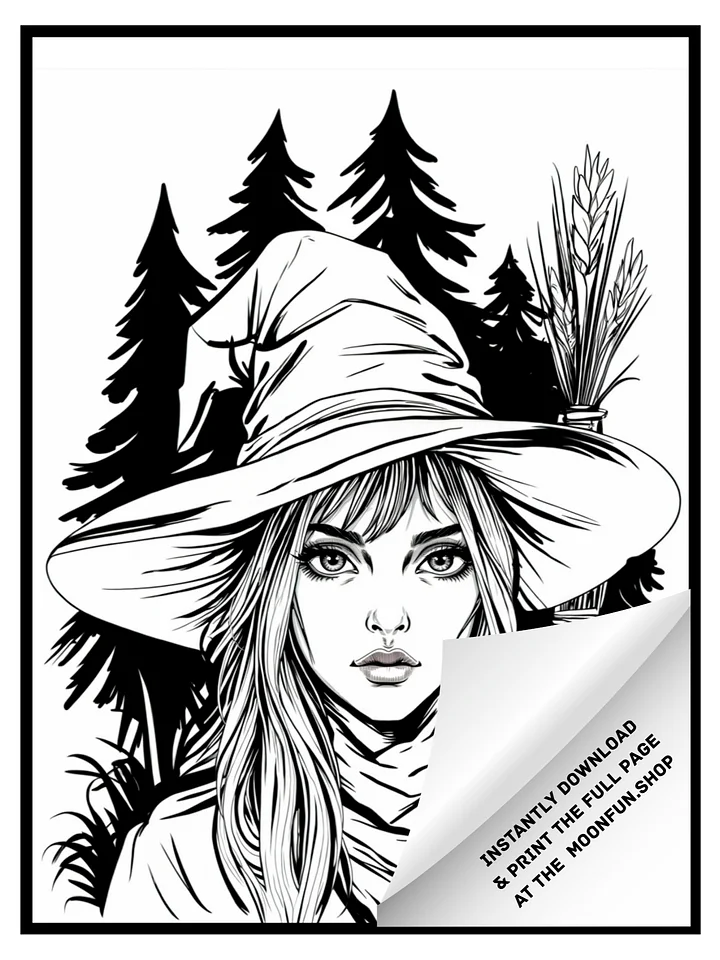 🧙 70 Witches & Haunted Places Halloween Coloring Pages for Teens & Adults product image (2)