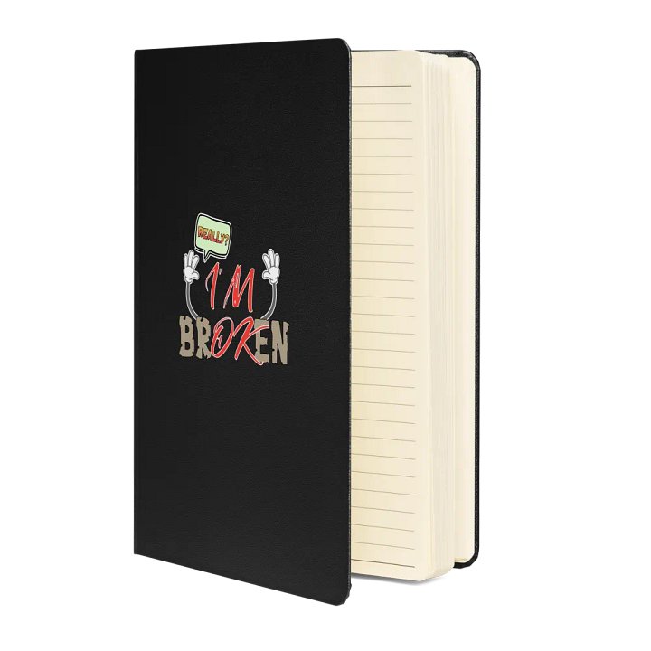 Im Broken Im Ok Playful Distress Hardcover Notebook product image (2)