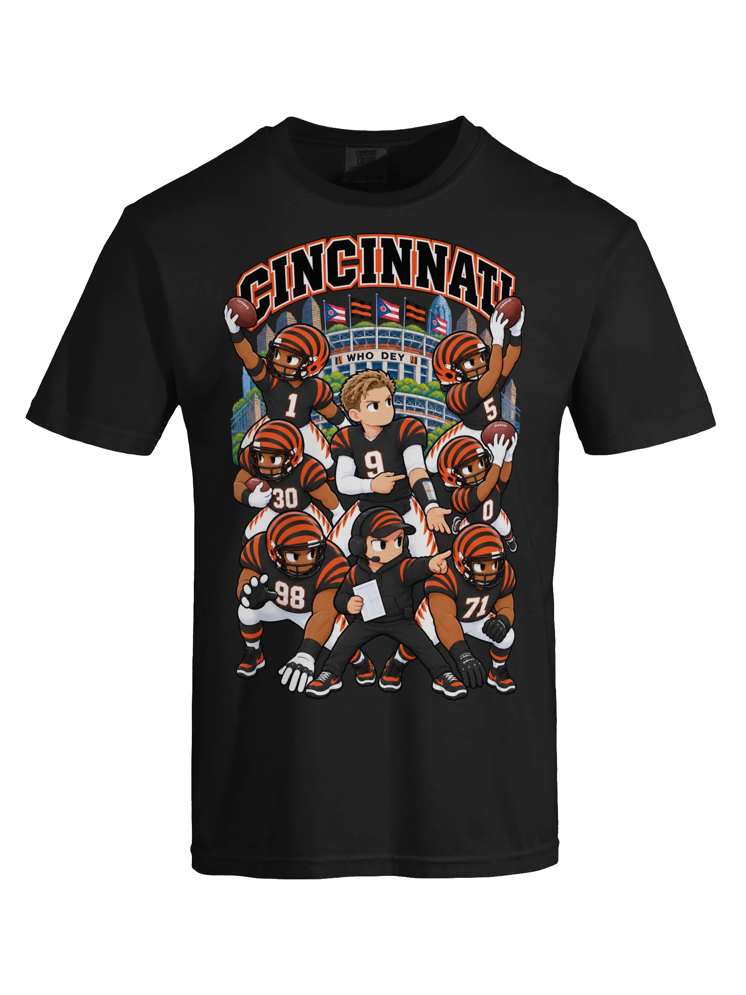 Cincinnati Football Animated Player T-Shirt product image (25)
