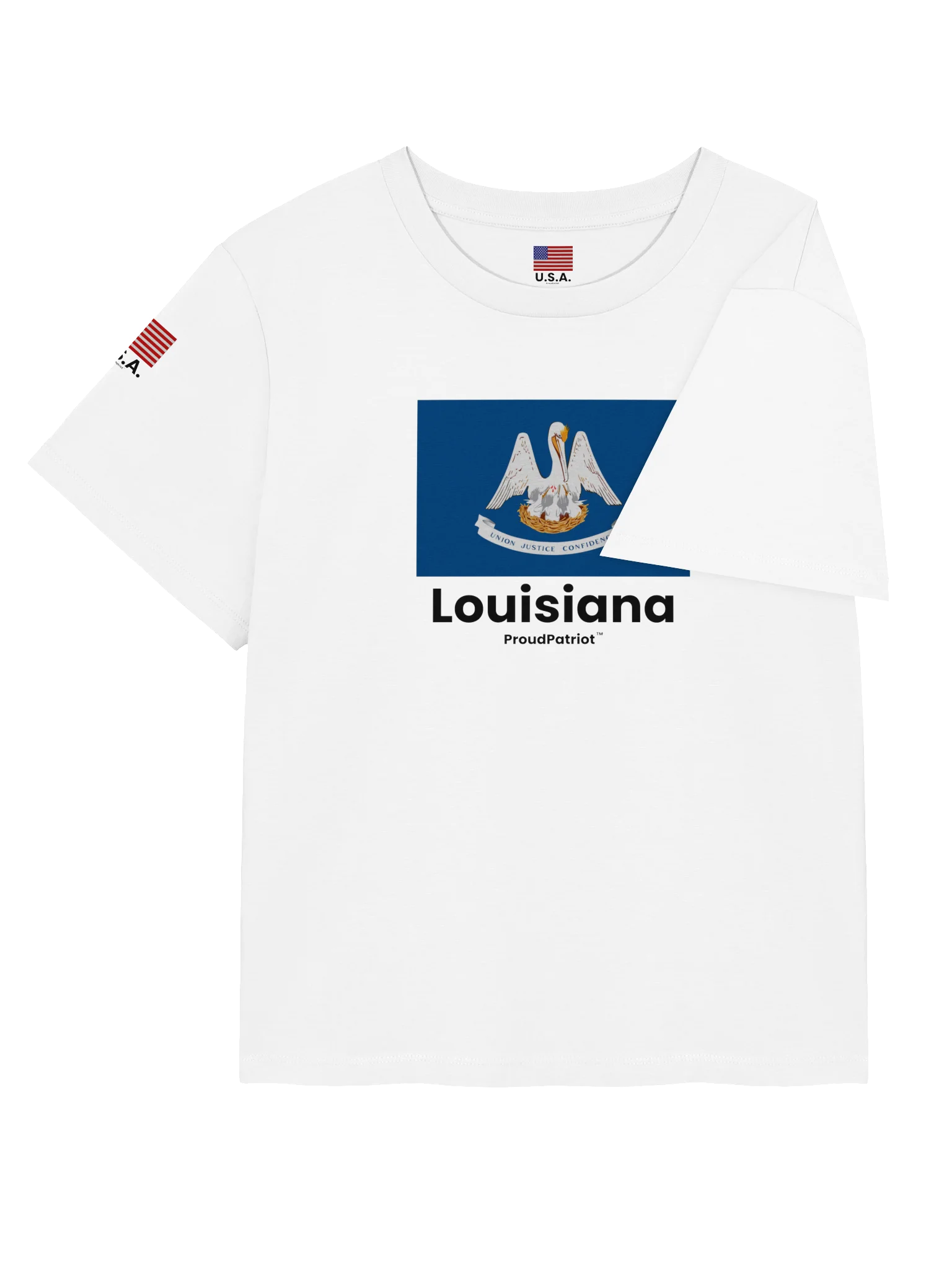Louisiana Women's Ribbed Neck T-Shirt product image (8)