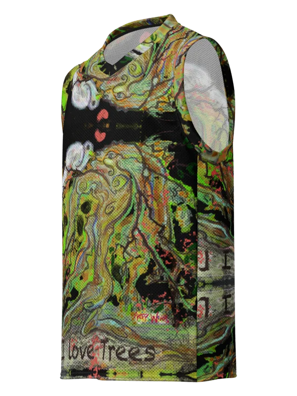 ArtyWear Maximalist Sleeveless Unisex Jersey 'Trees' product image (2)