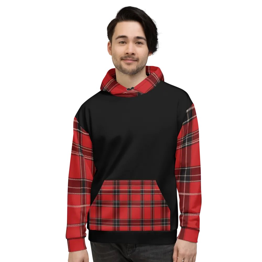 Red Tartan Brit Artz Hoodie product image (5)