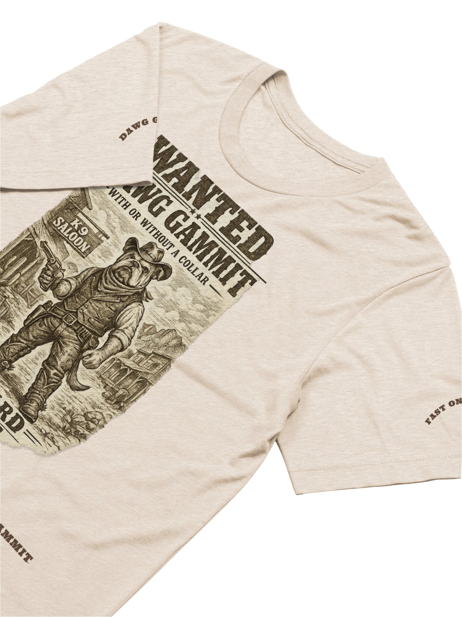 DAWG GAMMIT™ WANTED Bulldawg Triblend T-Shirt product image (6)