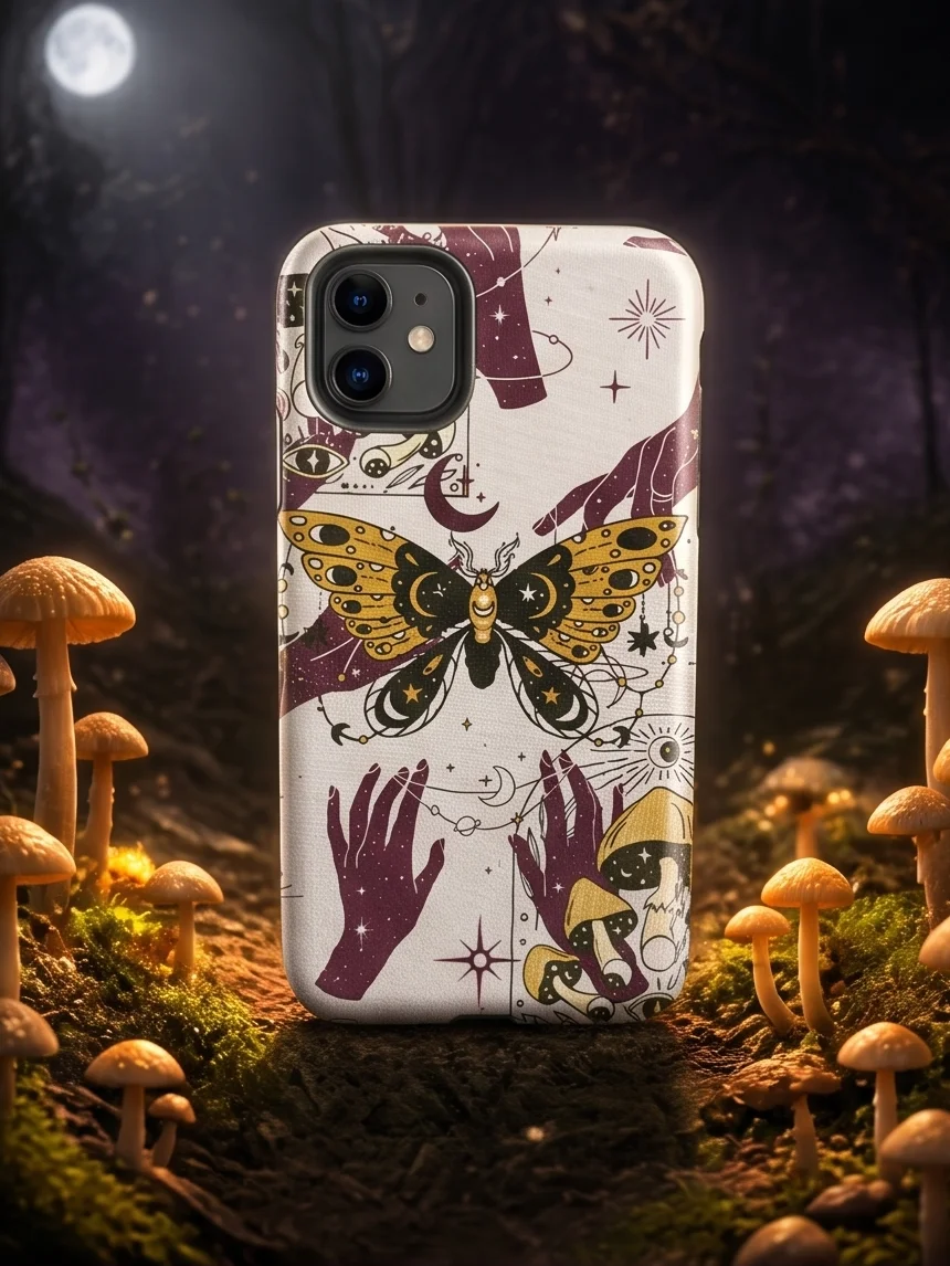 Enchanted Moth Ascension IPhone Case product image (4)