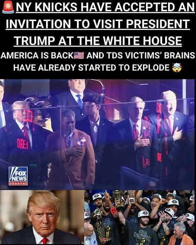 🇺🇸 LET'S GO - The New York Knicks have ACCEPTED an invitation to the White House from President Trump, according to NY Knicks...