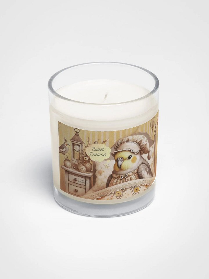 Sweet Dreams Parakeet – Soy Wax Candle in Clear Glass Jar 8 product image (2)