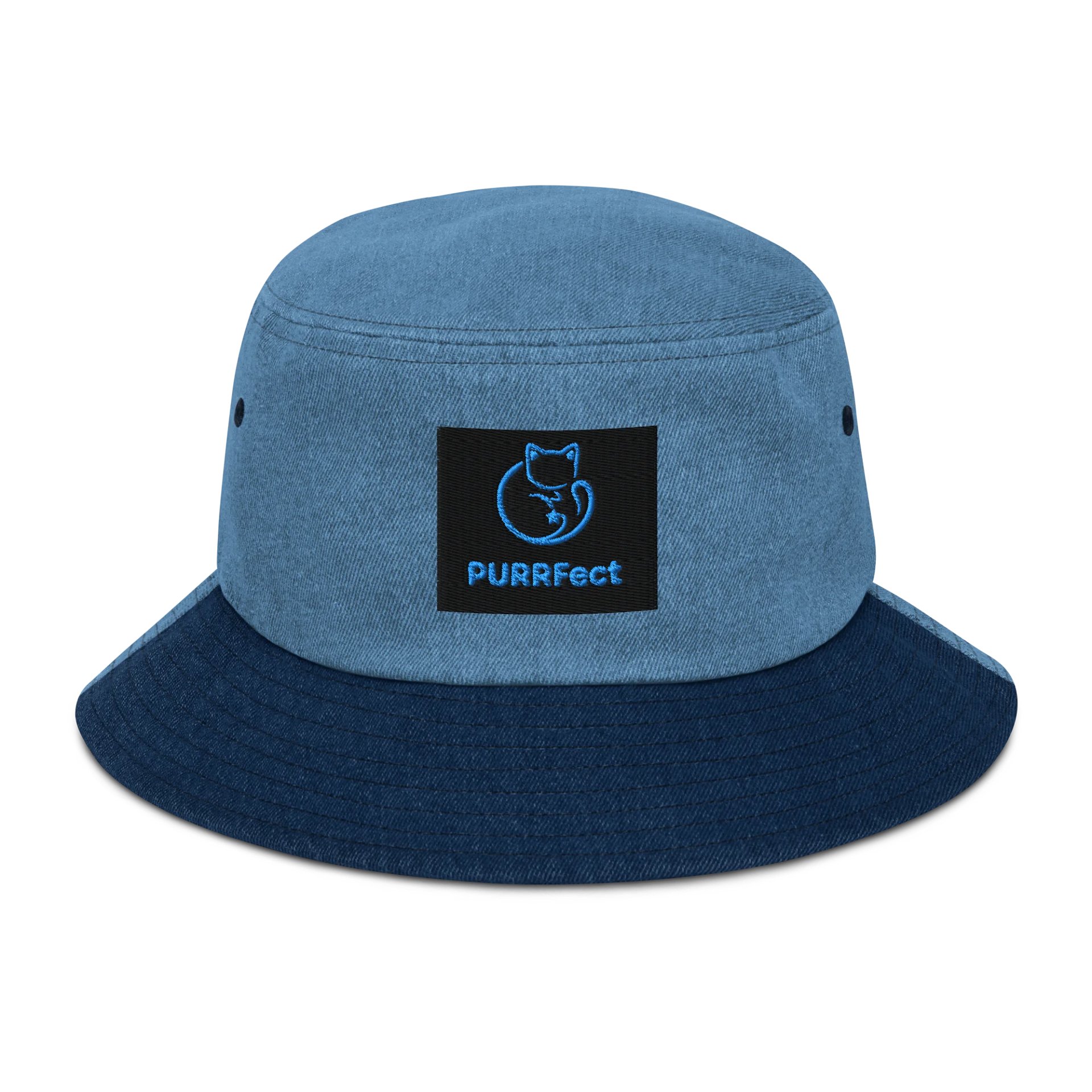 PURRFect Cat Denim Bucket Hat product image (1)