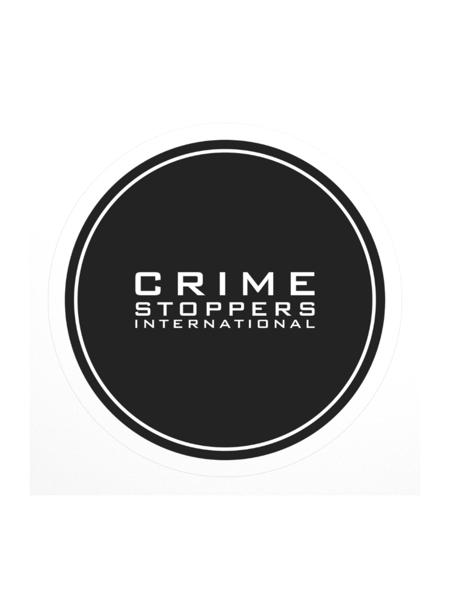 Crime Stoppers International Stickers - Black product image (2)