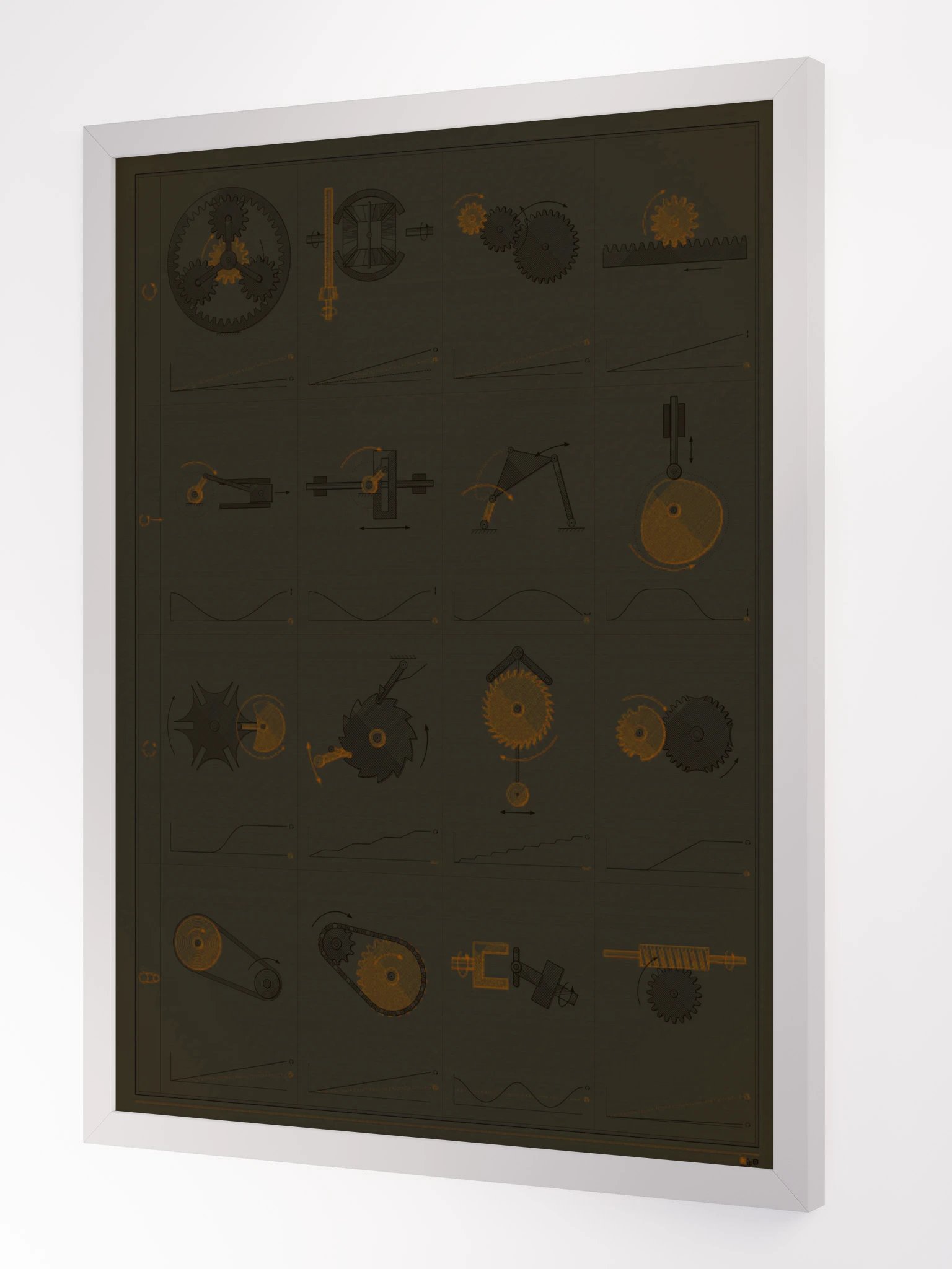 MOTION · 機構図鑑の版画 · 額装 product image (12)