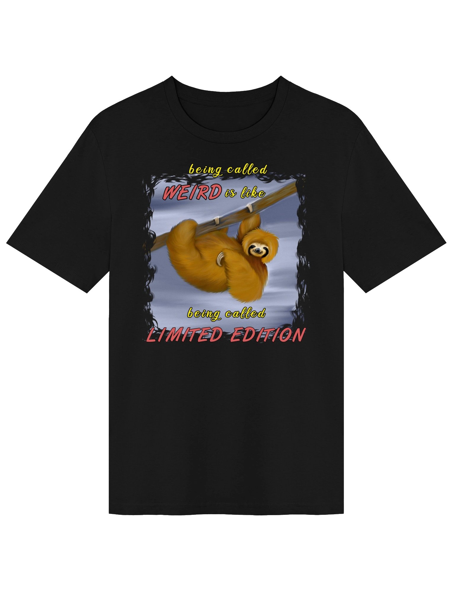 Sloth "LIMITED EDITION" T-Shirt. Unisex Stanley/Stella Organic Ribbed Neck T-Shirt product image (1)