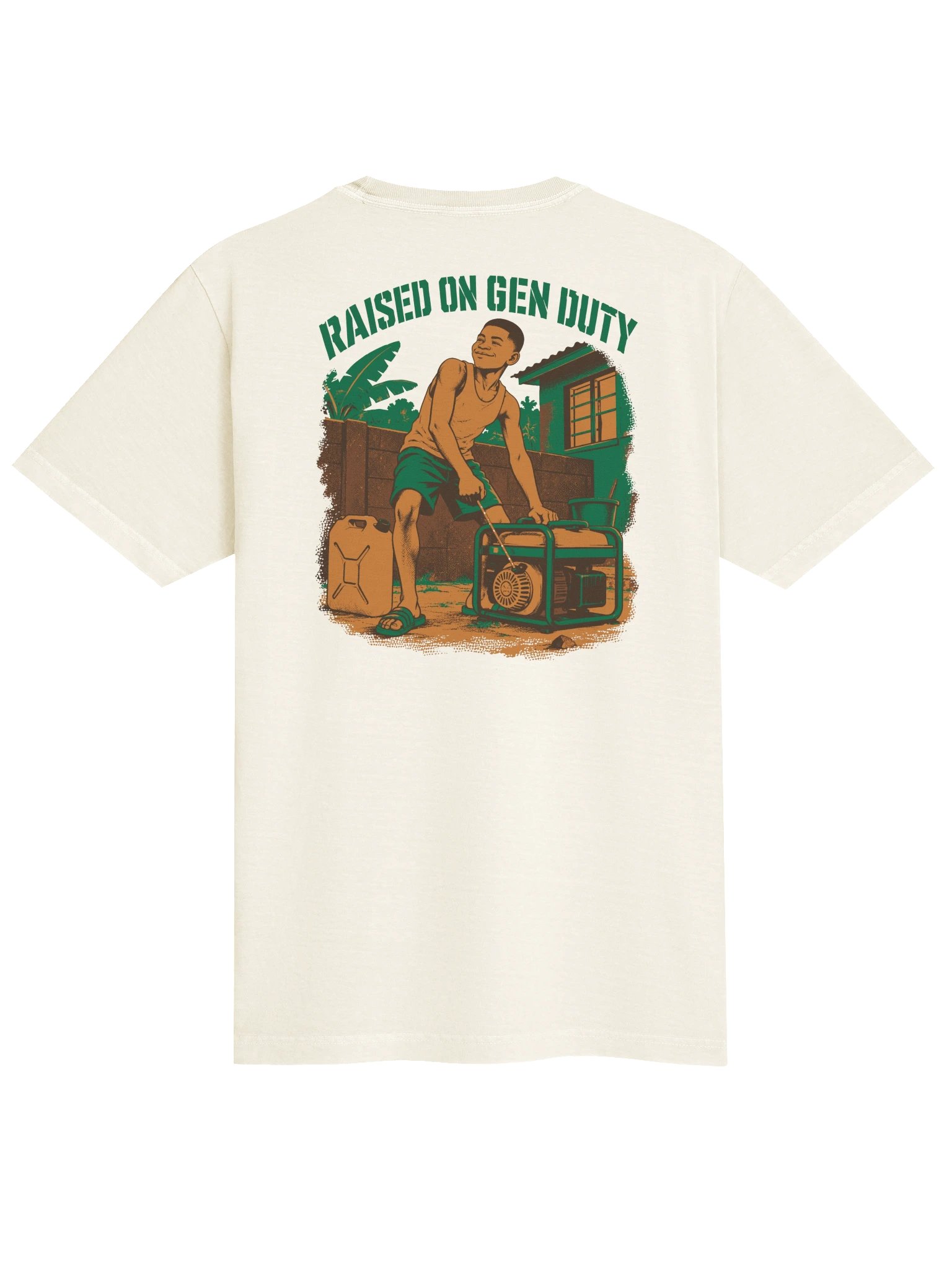 Raised on Gen Duty (Heavyweight garment-dyed tee) product image (3)