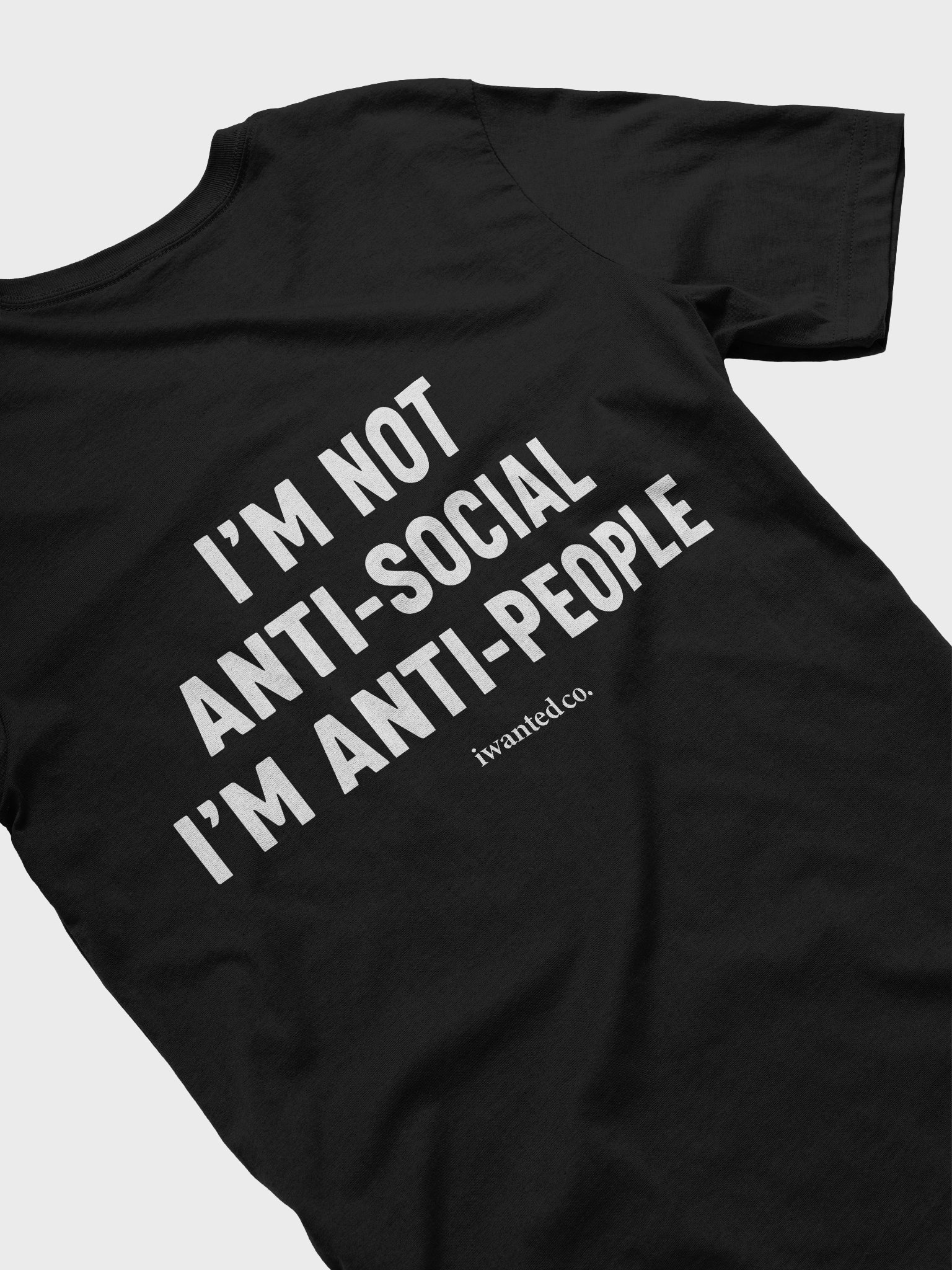 I’m Not Anti-Social, I’m Anti-People – Introvert Humor Statement T-Shirt product image (2)