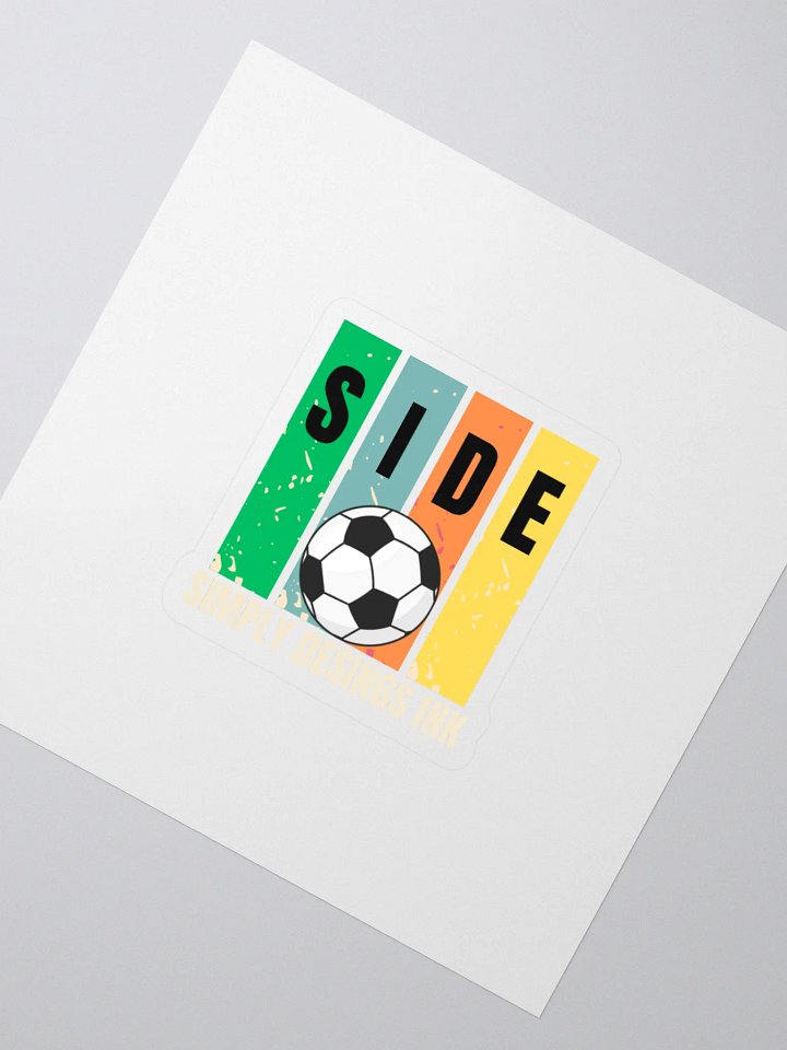 Soccer Ball Spectrum Kiss Cut Stickers product image (2)
