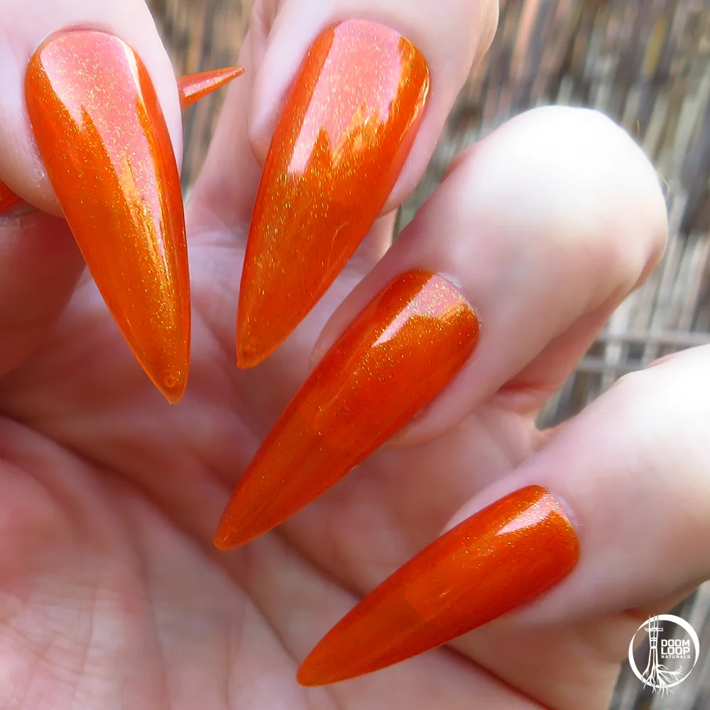 VAPORGLARE - Shimmery Orange Translucent Jelly Nail Polish product image (2)