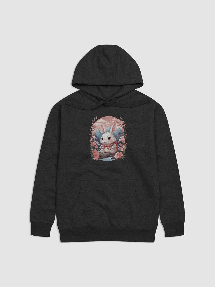 Kawaii Floral Serenity Rabbit Hoodie product image (2)