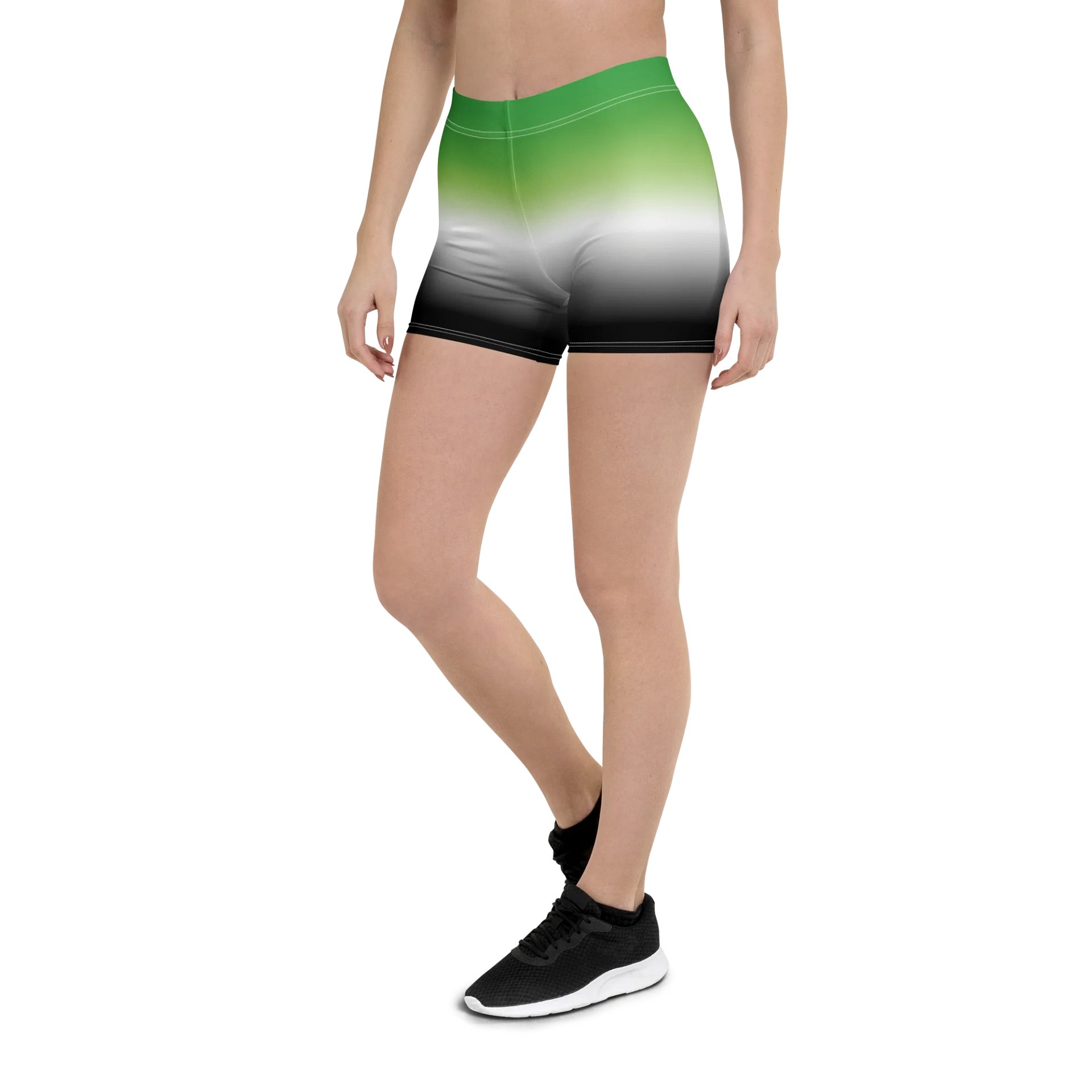 Aromantic Pride Gradient Bike Shorts product image (5)
