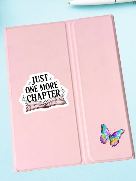 Just One More Chapter Sticker • Bookish Aesthetic. product image (1)