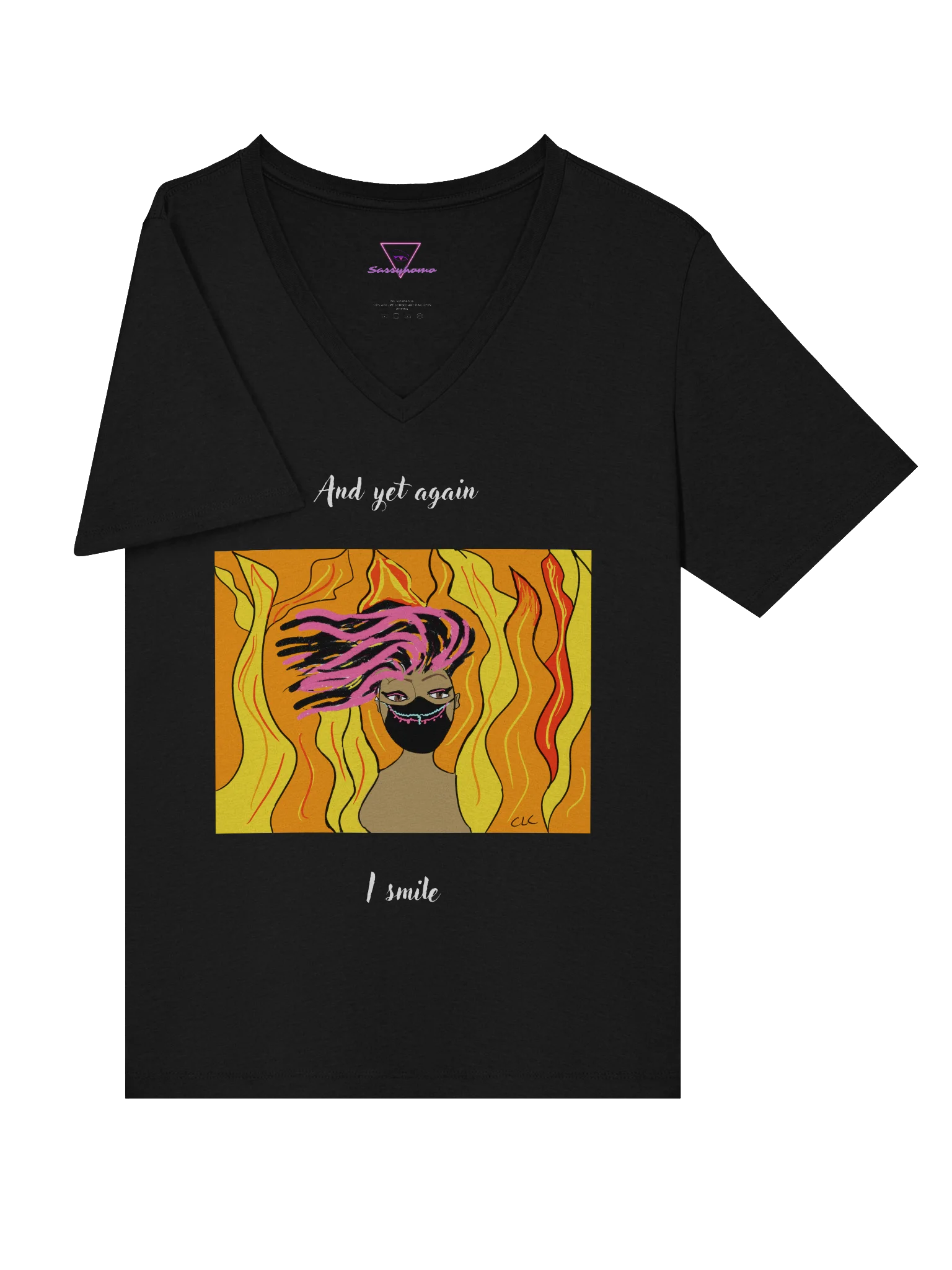 And Yet Again I Smile V-neck tee product image (6)