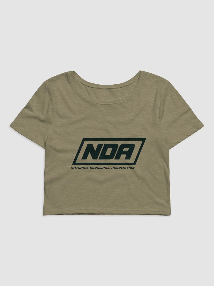 National Dodgeball Association Crop Top (Dark) product image (1)
