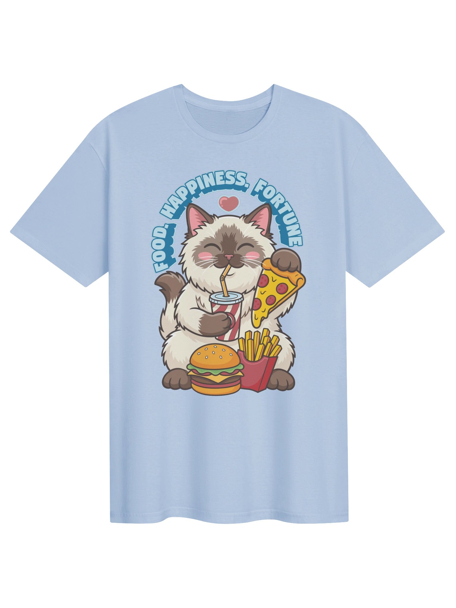 Food. Happiness. Fortune. Tee product image (2)