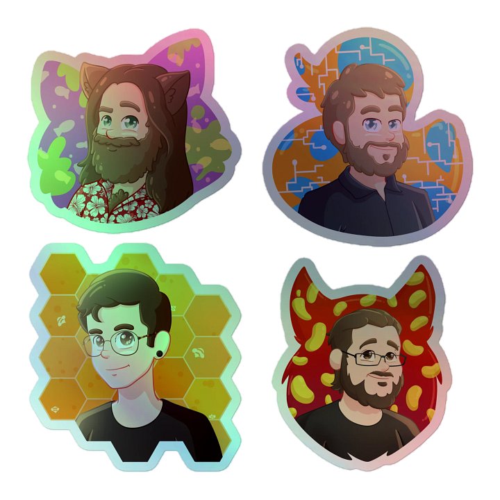 Animal Portrait Sticker Set product image (1)