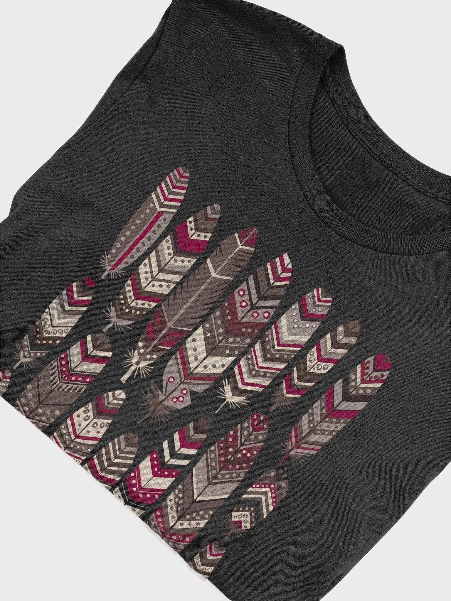 Feathers Appear When Angels Are Near Tribal Patterned Feathers Tee product image (4)