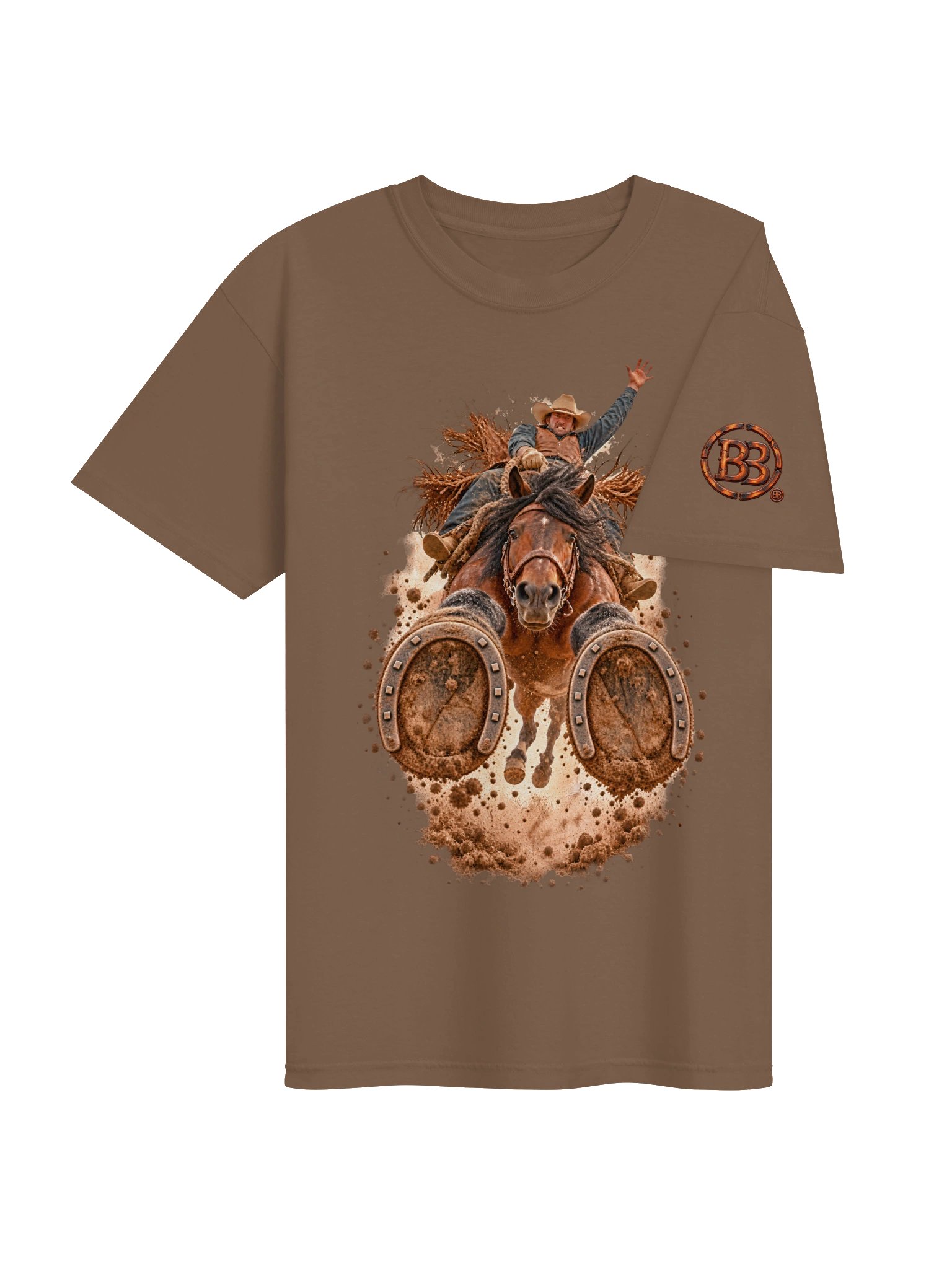 Bareback Riding Shirt — Two-Sided POV Rodeo Tee | Broken Roughstock™ product image (6)