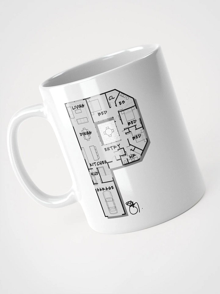 Alphabet Floor Plan Mug - P product image (2)