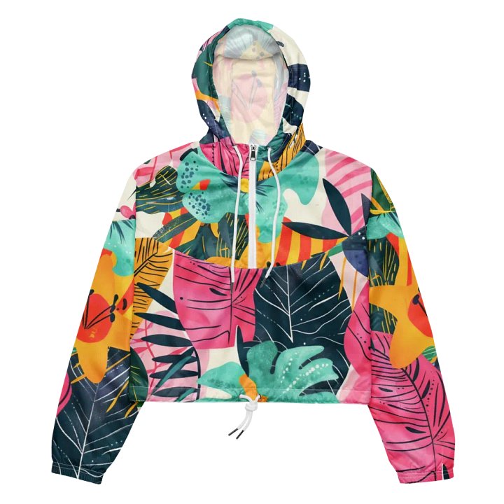 Palm Breeze Cropped Windbreaker product image (1)