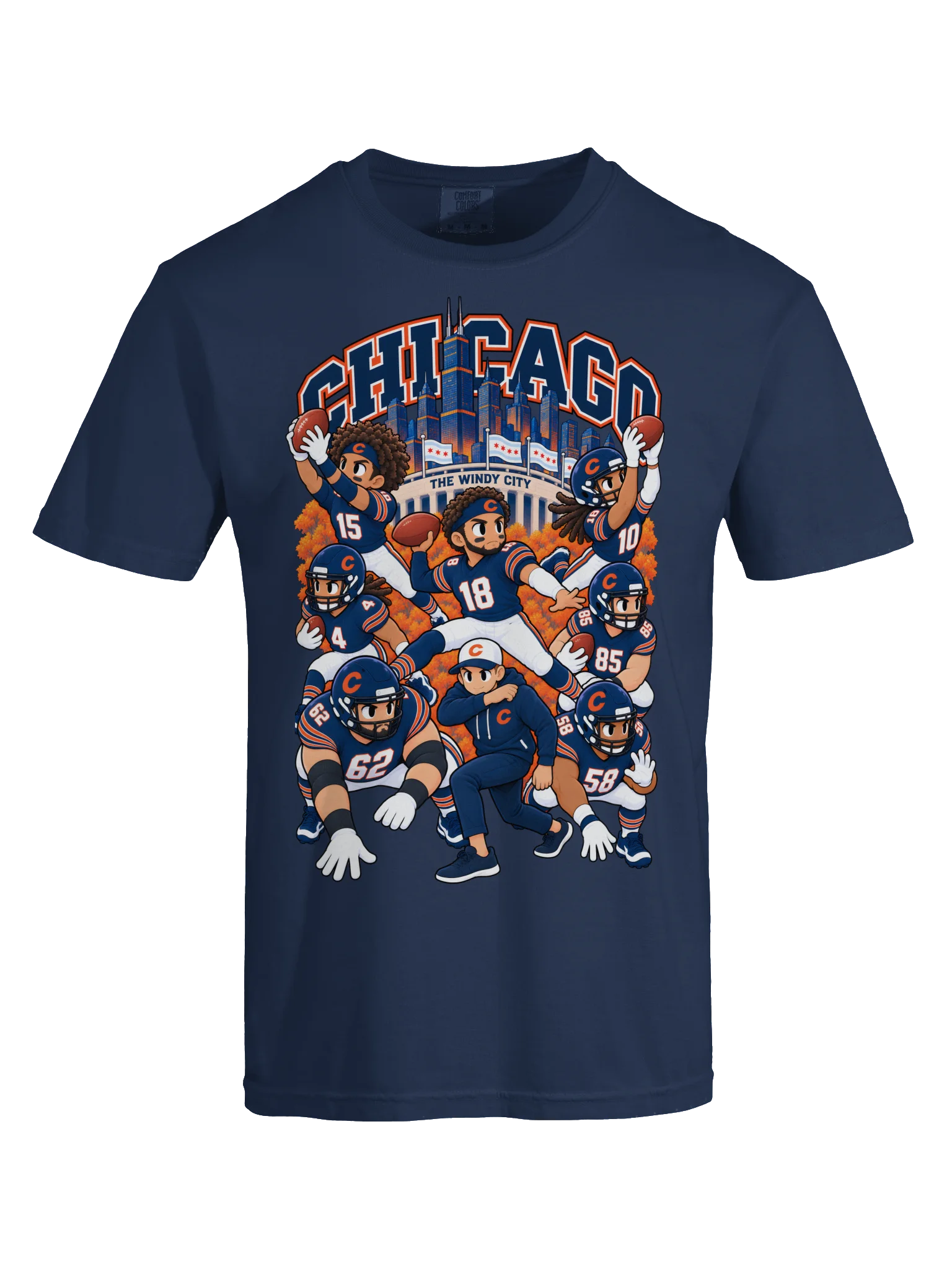 Chicago Football 2026 Animated Player T-Shirt product image (9)
