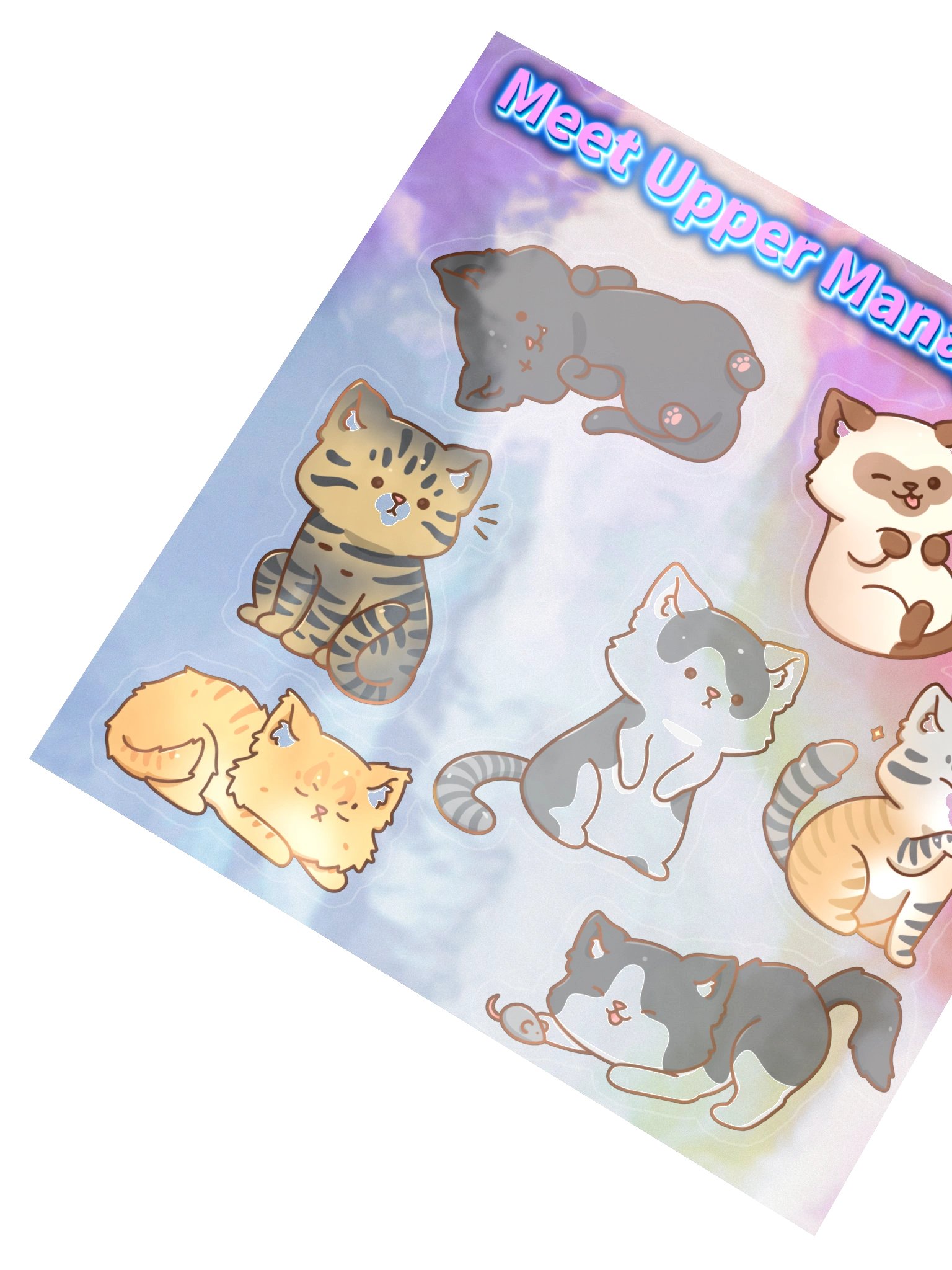 Meows Sticker Sheet product image (2)