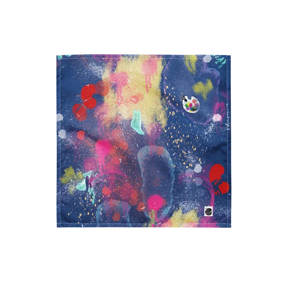 SplatterWear 'True Blue' Bandana product image (1)