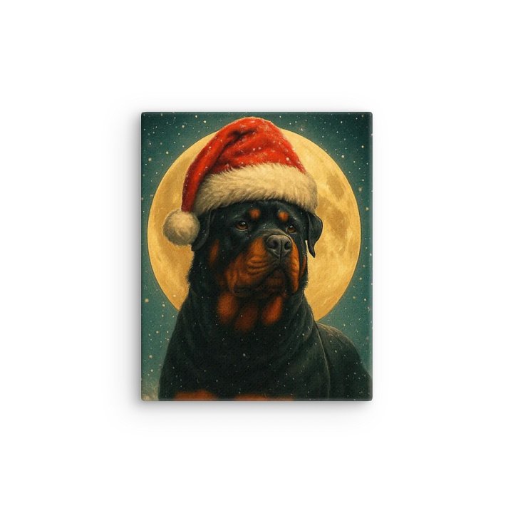 Festive Rottweiler Santa Thin Canvas product image (12)