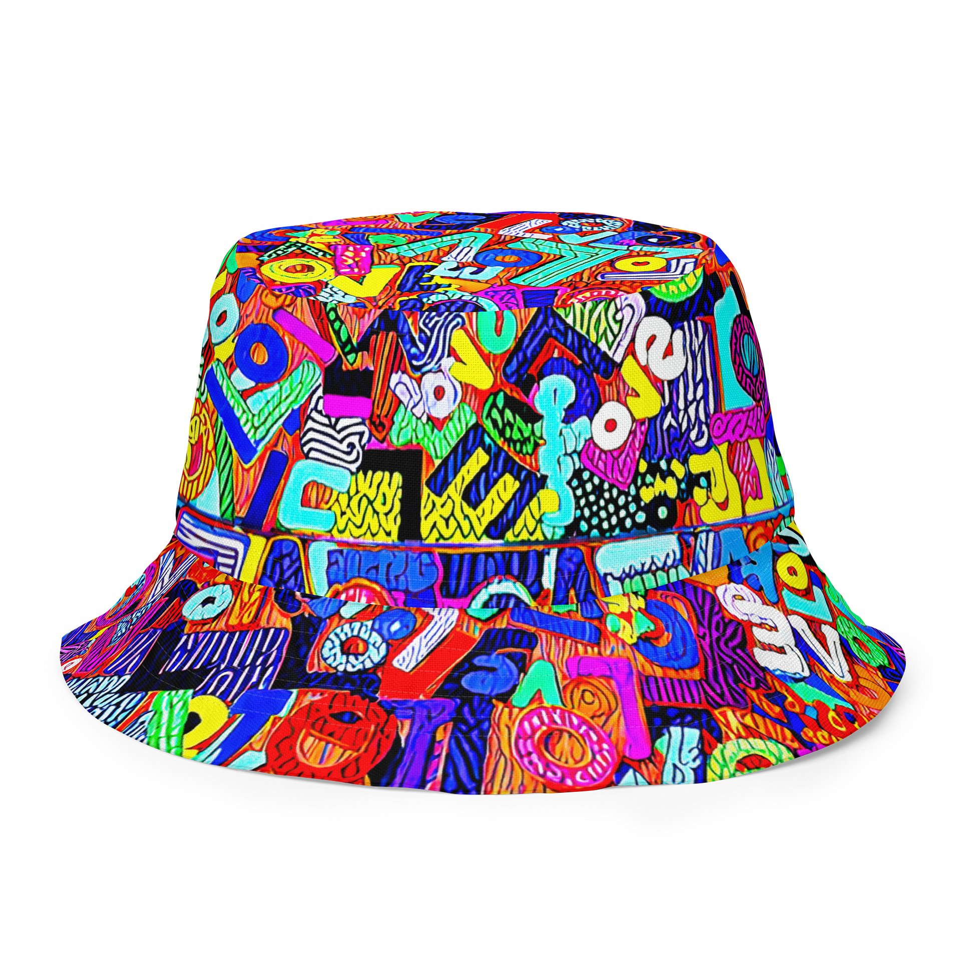 Neon Love Reversible Bucket Hat product image (3)