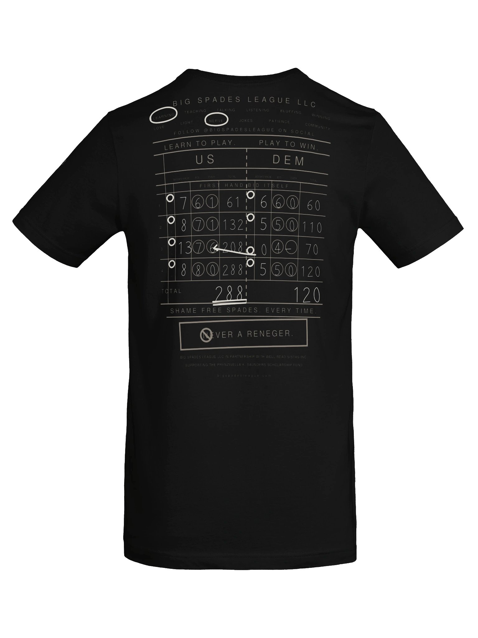 The Score Sheet Tee (Chalk) product image (6)