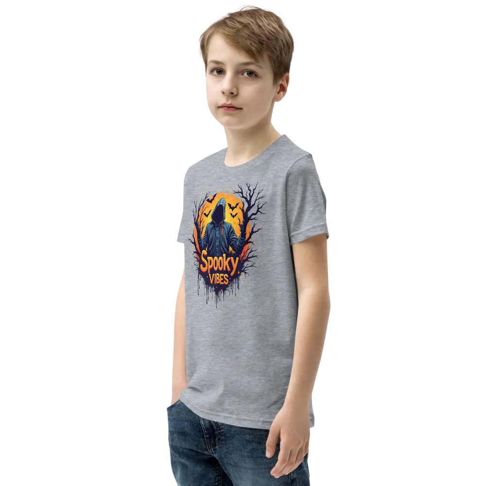 Spooky Vibes Hooded Youth T-Shirt product image (19)