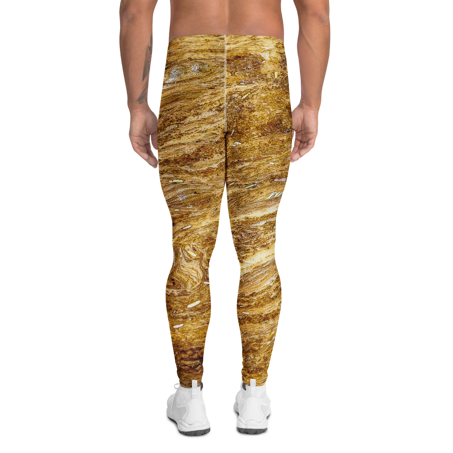 Golden Strata All-Over Print Men's Performance Leggings product image (3)