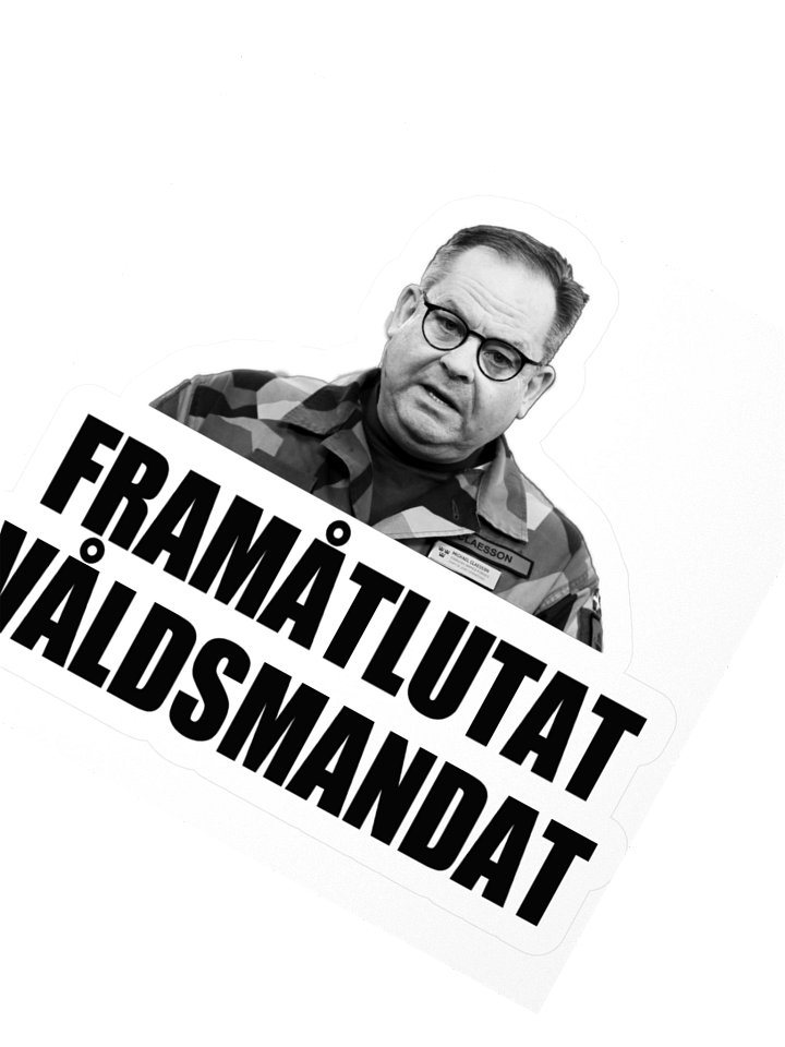 Framåtlutat våldsmandat (Sticker) product image (4)