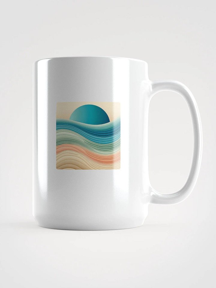 Celestial Waves Mug | AI Design abstract fluid product image (1)